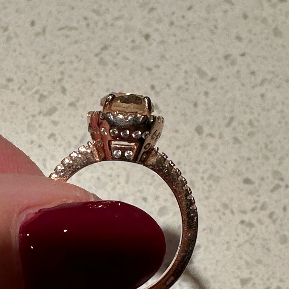 2.1 ct morganite ring - Picture 4 of 10